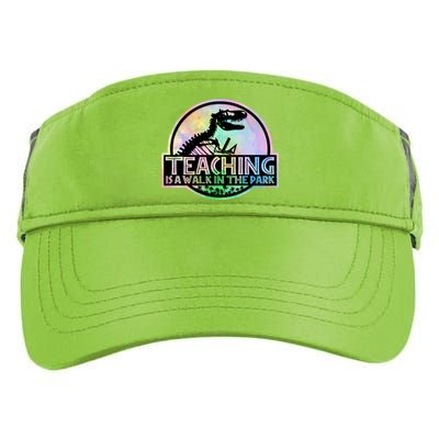 Teaching Is A Walk In The Park Funny Teacher Adult Drive Performance Visor