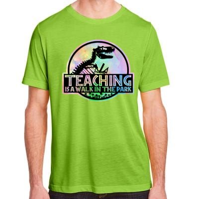 Teaching Is A Walk In The Park Funny Teacher Adult ChromaSoft Performance T-Shirt