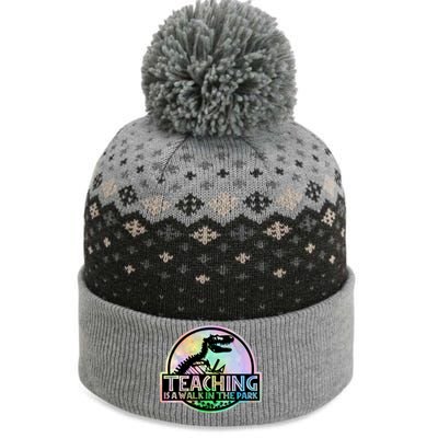 Teaching Is A Walk In The Park Funny Teacher The Baniff Cuffed Pom Beanie