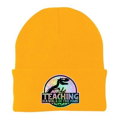 Teaching Is A Walk In The Park Funny Teacher Knit Cap Winter Beanie