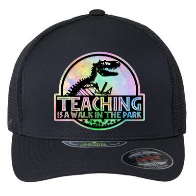 Teaching Is A Walk In The Park Funny Teacher Flexfit Unipanel Trucker Cap