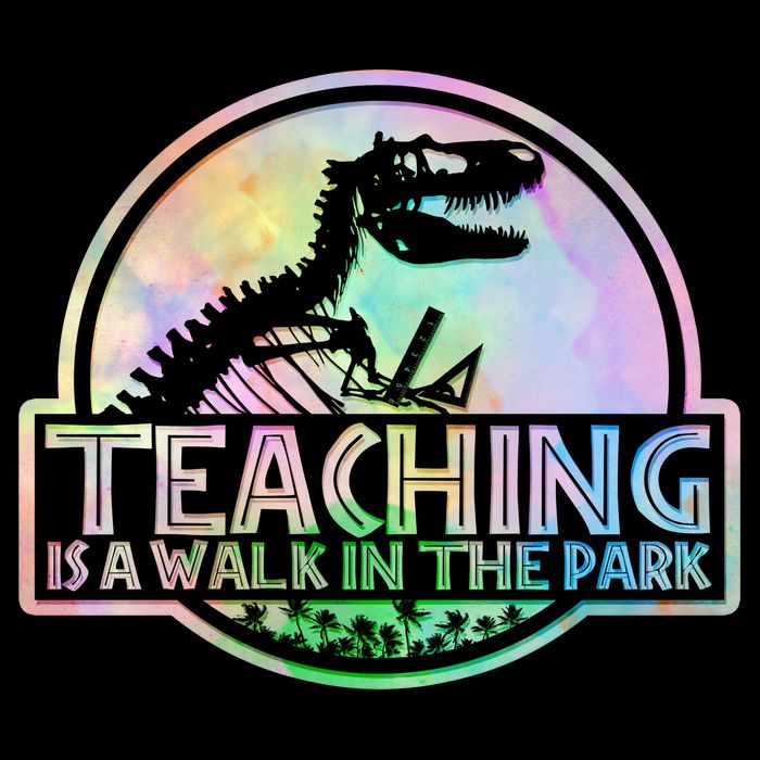 Teaching Is A Walk In The Park Funny Teacher Apron