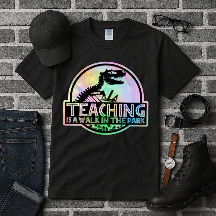 Teaching Is A Walk In The Park Funny Teacher Tall T-Shirt
