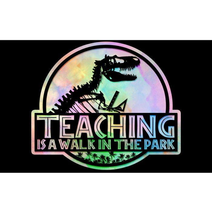 Teaching Is A Walk In The Park Funny Teacher Bumper Sticker