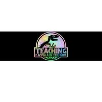 Teaching Is A Walk In The Park Funny Teacher Bumper Sticker