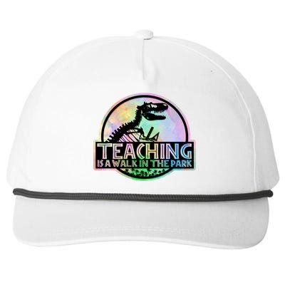 Teaching Is A Walk In The Park Funny Teacher Snapback Five-Panel Rope Hat