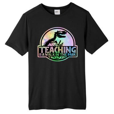 Teaching Is A Walk In The Park Funny Teacher Tall Fusion ChromaSoft Performance T-Shirt