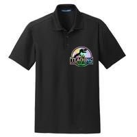 Teaching Is A Walk In The Park Funny Teacher Dry Zone Grid Polo