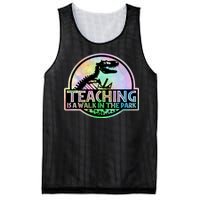 Teaching Is A Walk In The Park Funny Teacher Mesh Reversible Basketball Jersey Tank