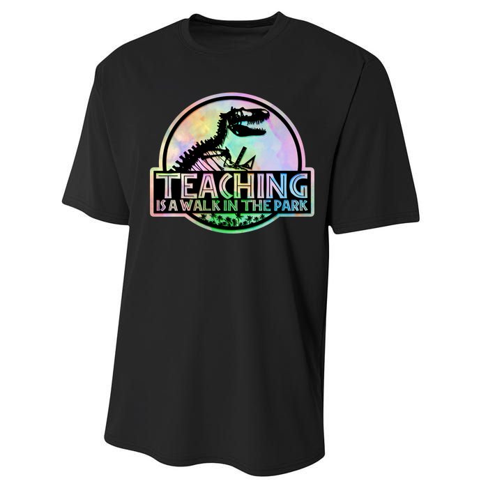 Teaching Is A Walk In The Park Funny Teacher Performance Sprint T-Shirt