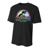 Teaching Is A Walk In The Park Funny Teacher Youth Performance Sprint T-Shirt