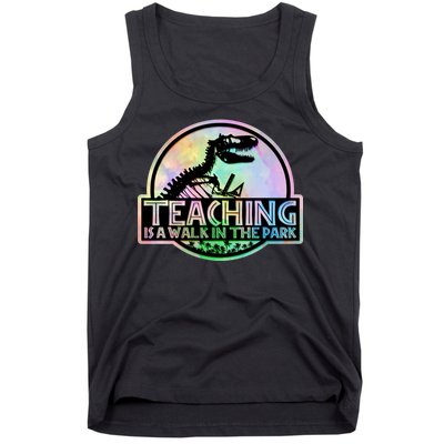 Teaching Is A Walk In The Park Funny Teacher Tank Top