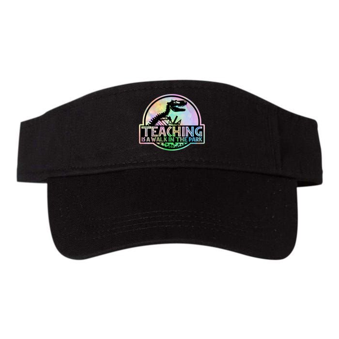 Teaching Is A Walk In The Park Funny Teacher Valucap Bio-Washed Visor