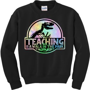 Teaching Is A Walk In The Park Funny Teacher Kids Sweatshirt