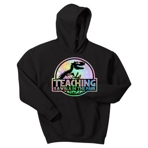 Teaching Is A Walk In The Park Funny Teacher Kids Hoodie