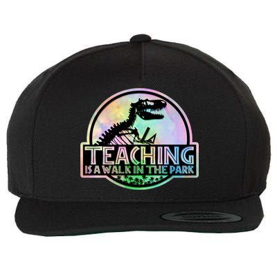 Teaching Is A Walk In The Park Funny Teacher Wool Snapback Cap