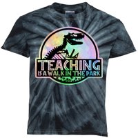 Teaching Is A Walk In The Park Funny Teacher Kids Tie-Dye T-Shirt