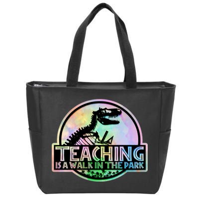 Teaching Is A Walk In The Park Funny Teacher Zip Tote Bag