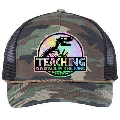 Teaching Is A Walk In The Park Funny Teacher Retro Rope Trucker Hat Cap