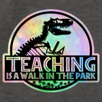 Teaching Is A Walk In The Park Funny Teacher Vector Backpack