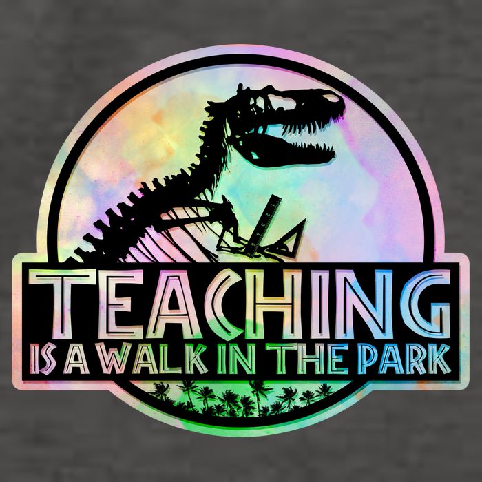 Teaching Is A Walk In The Park Funny Teacher Vector Backpack