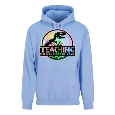 Teaching Is A Walk In The Park Funny Teacher Unisex Surf Hoodie