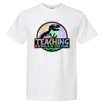 Teaching Is A Walk In The Park Funny Teacher Garment-Dyed Heavyweight T-Shirt