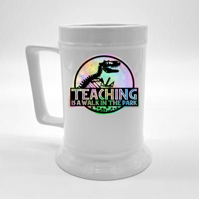 Teaching Is A Walk In The Park Funny Teacher Beer Stein