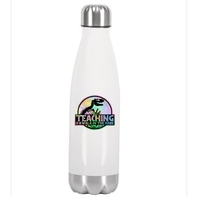 Teaching Is A Walk In The Park Funny Teacher Stainless Steel Insulated Water Bottle