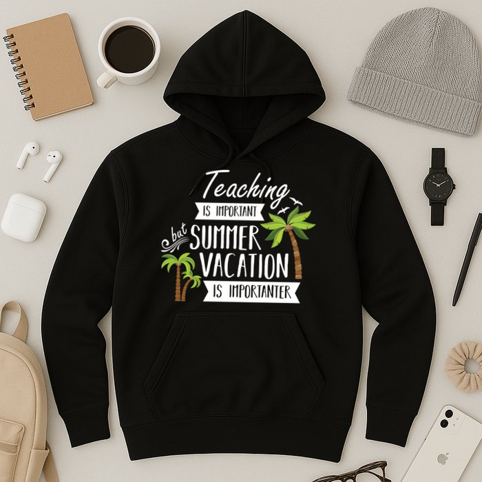 Teaching Is Important But Summer Vacation Is Importanter Hoodie