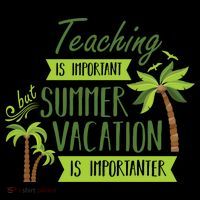Teaching Is Important But Summer Vacation Is Importanter Mug