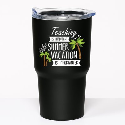 Teaching Is Important But Summer Vacation Is Importanter Tumbler
