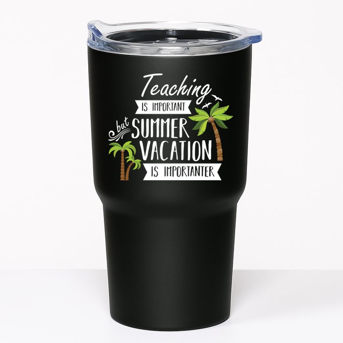 Teaching Is Important But Summer Vacation Is Importanter Tumbler