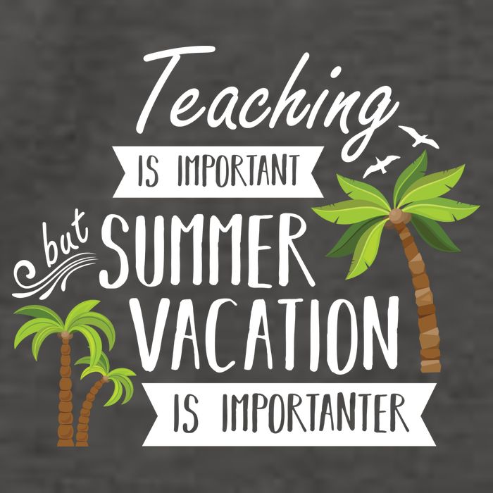Teaching Is Important But Summer Vacation Is Importanter Vector Backpack