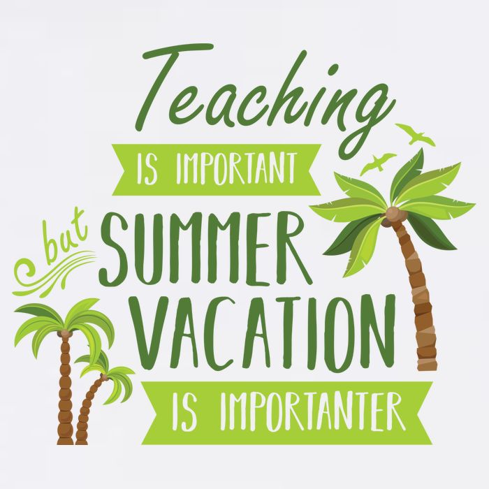 Teaching Is Important But Summer Vacation Is Importanter Garment-Dyed Sweatshirt