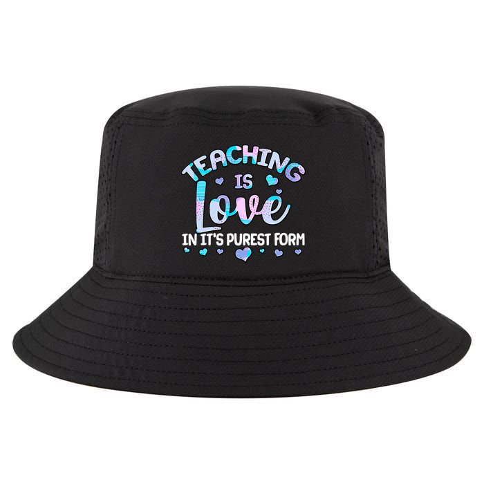 Teaching Is Love In It's Purest Form Cool Comfort Performance Bucket Hat