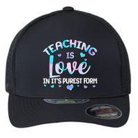 Teaching Is Love In It's Purest Form Flexfit Unipanel Trucker Cap