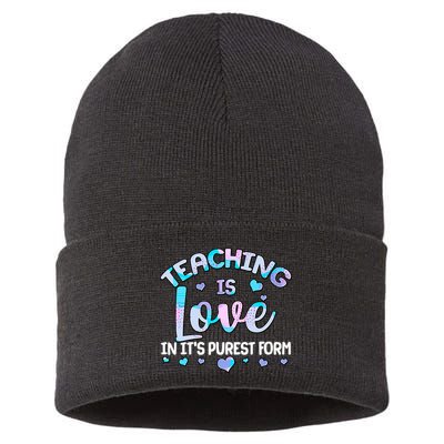 Teaching Is Love In It's Purest Form Sustainable Knit Beanie