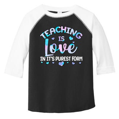Teaching Is Love In It's Purest Form Toddler Fine Jersey T-Shirt