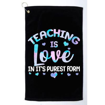 Teaching Is Love In It's Purest Form Golf Towel