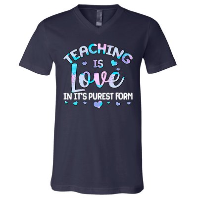 Teaching Is Love In It's Purest Form V-Neck T-Shirt