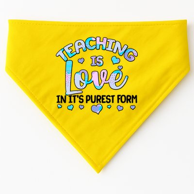 Teaching Is Love In It's Purest Form USA-Made Doggie Bandana