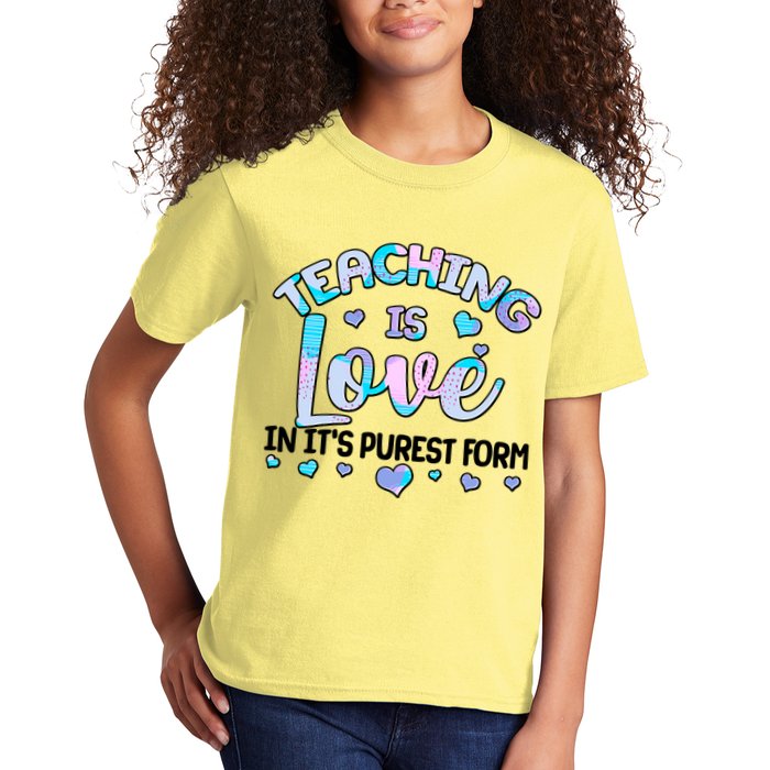 Teaching Is Love In It's Purest Form Kids T-Shirt