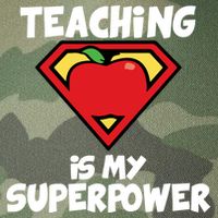 Teaching Is My Superpower Apple Crest Legacy Tie Dye Trucker Hat