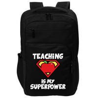 Teaching Is My Superpower Apple Crest Impact Tech Backpack