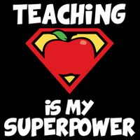 Teaching Is My Superpower Apple Crest Impact Tech Backpack