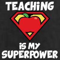 Teaching Is My Superpower Apple Crest 25L Jumbo Tote