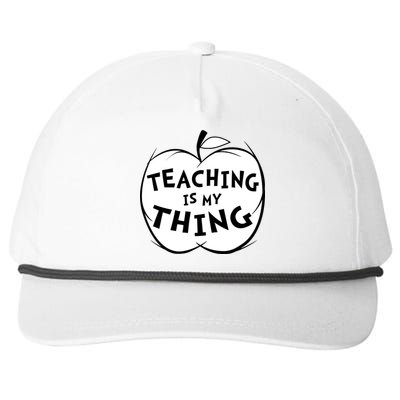 Teaching Is My Thing Snapback Five-Panel Rope Hat