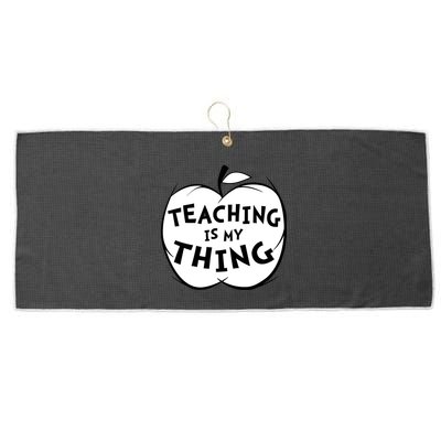 Teaching Is My Thing Large Microfiber Waffle Golf Towel