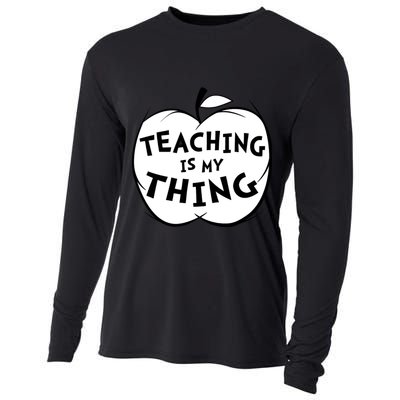 Teaching Is My Thing Cooling Performance Long Sleeve Crew